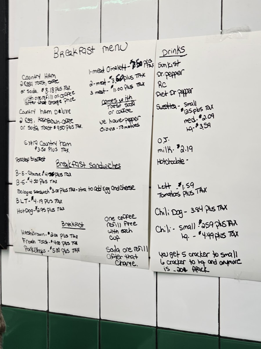 Menu Ferrell's Snappy Services-4